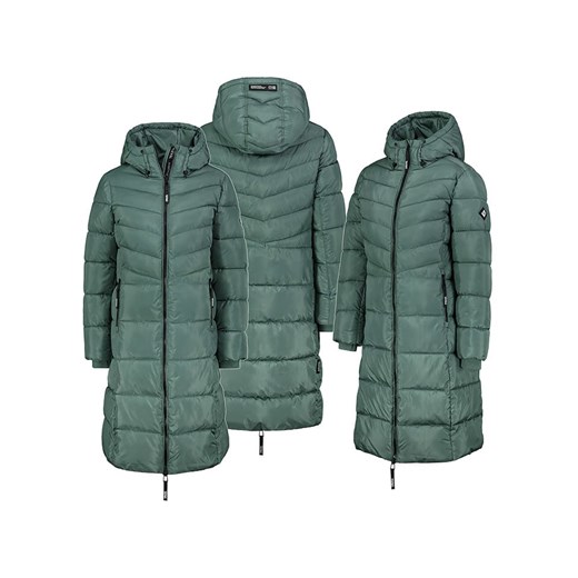 Sublevel Płaszcz pikowany w kolorze zielonym ze sklepu Limango Polska w kategorii Kurtki damskie - zdjęcie 186639070