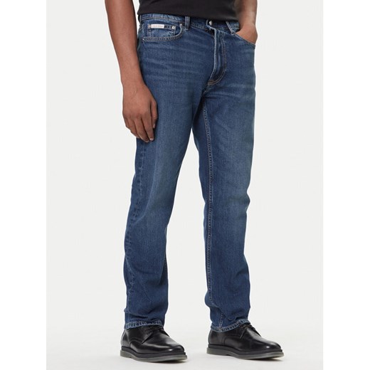 Calvin Klein Jeans Jeansy LV04LB782G Niebieski Straight Fit ze sklepu MODIVO w kategorii Jeansy męskie - zdjęcie 186639800