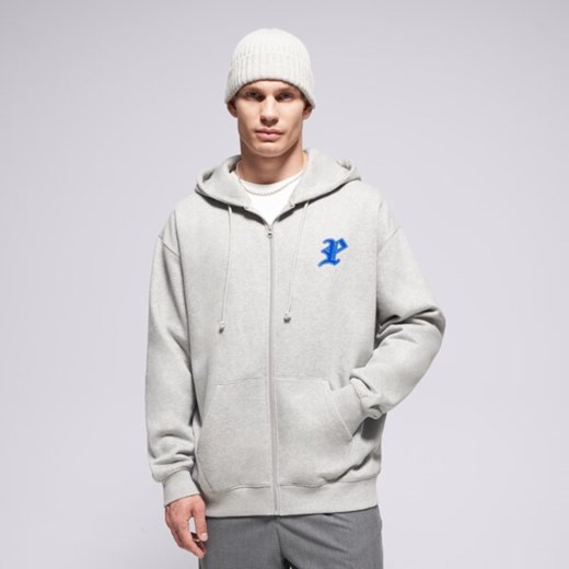 PROSTO BLUZA ROZPINANA ZIP HOODIE GHOTIC P GRAY ze sklepu Sizeer w kategorii Bluzy męskie - zdjęcie 186640100