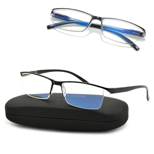 Korekcyjne okulary PLUSY moc: +1.25 z filtrem BLUE LIGHT do komputera i czytania ST313 ze sklepu Stylion w kategorii Okulary korekcyjne męskie - zdjęcie 186640264