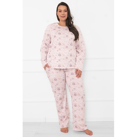 Piżama Italian Fashion Satui dł.r. dł.sp. druk/wrzos ze sklepu kontri.pl w kategorii Piżamy damskie - zdjęcie 186640353