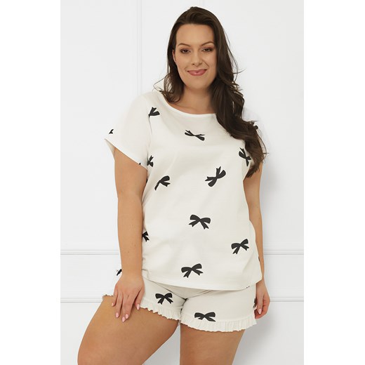 Piżama Italian Fashion Figaro kr.r. kr.sp. druk/biały ze sklepu kontri.pl w kategorii Piżamy damskie - zdjęcie 186640384