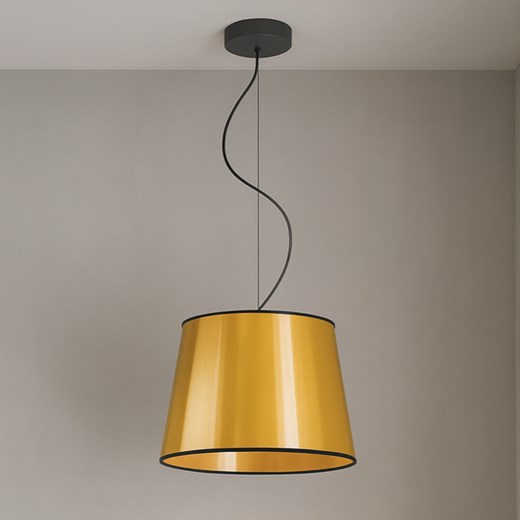 Złota regulowana lampa wisząca nad stół TUNIS MIRROR w stylu glamour ze sklepu Lysne w kategorii Lampy wiszące - zdjęcie 186640853