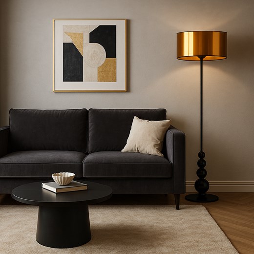 Dekoracyjna lampa podłogowa do salonu ROMA MIRROR - id: 6804 - marki Ciekot Partners Sp. Z O. O. - 186640863 Dekoracyjna lampa podłogowa do salonu ROMA MIRROR ze sklepu Lysne w kategorii Lampy podłogowe - zdjęcie 186640863