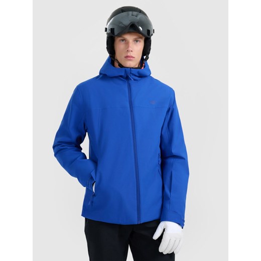 Męska kurtka narciarska 4F 4FWAW25TTJAM0787 - niebieska ze sklepu Sportstylestory.com w kategorii Kurtki męskie - zdjęcie 186641081