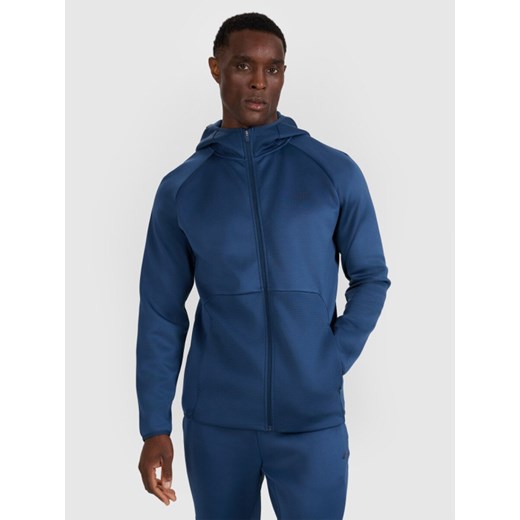 Męska bluza treningowa 4F 4FWAW25TFSWM560 - granatowa ze sklepu Sportstylestory.com w kategorii Bluzy męskie - zdjęcie 186641142