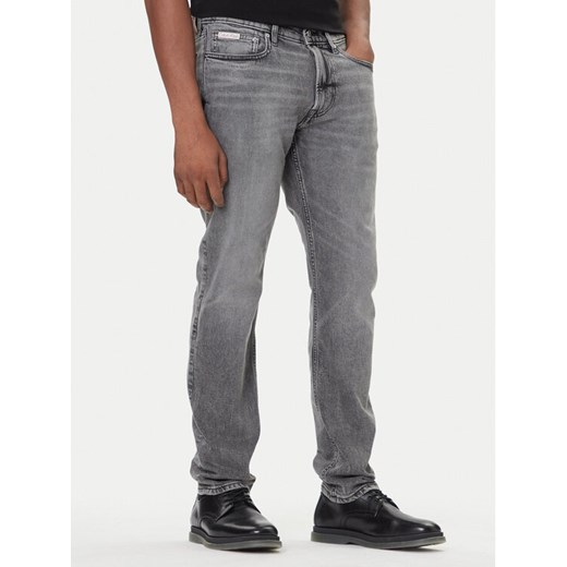 Calvin Klein Jeans Jeansy LV04RD705G Szary Slim Fit ze sklepu MODIVO w kategorii Jeansy męskie - zdjęcie 186642183