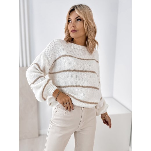 sweter ashbury ecru one size ze sklepu UBRA w kategorii Swetry damskie - zdjęcie 186643072