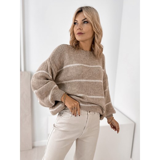 sweter ashbury beżowy one size ONE SIZE UBRA