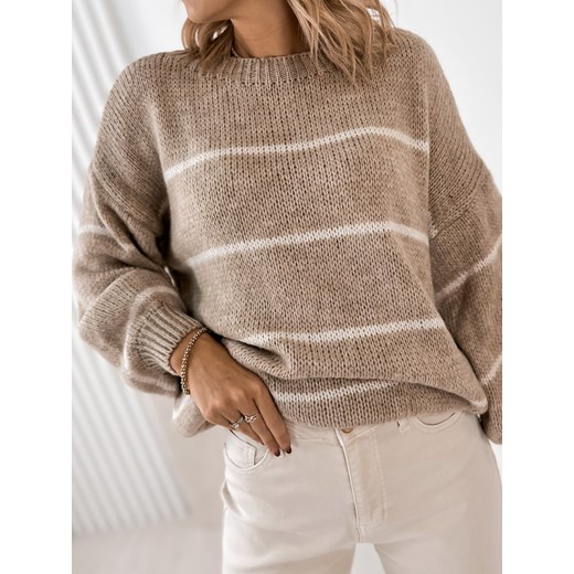 sweter ashbury beżowy one size ONE SIZE UBRA