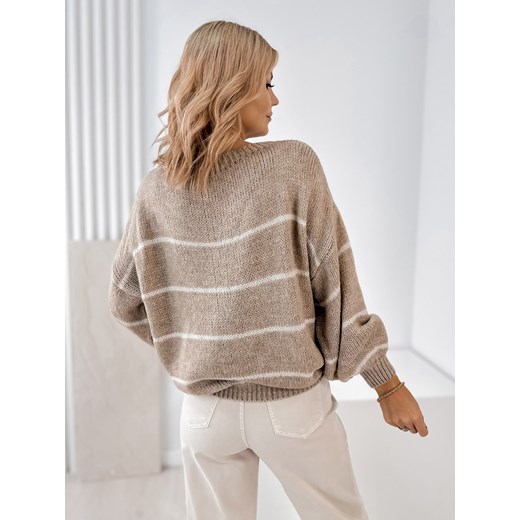 sweter ashbury beżowy one size ONE SIZE UBRA