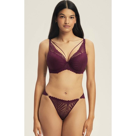 Esotiq koronkowe figi damskie Onika 44222-93X, Kolor bordowy, Rozmiar L, Esotiq ze sklepu Intymna w kategorii Majtki damskie - zdjęcie 186643321