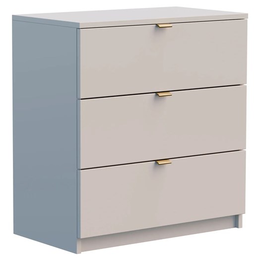 Komoda z 3 szufladami w stylu glamour kaszmir P8-K28 ze sklepu Edinos.pl w kategorii Komody - zdjęcie 186643510