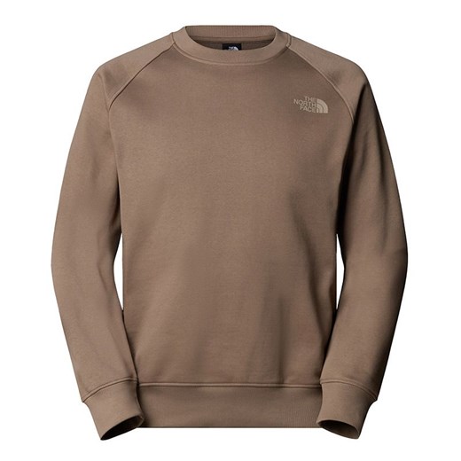 Bluza męska The North Face Raglan Box NS Crew 0A89FAE1Q1 - brązowa ze sklepu streetstyle24.pl w kategorii Bluzy męskie - zdjęcie 186643674