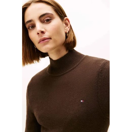 Tommy Hilfiger Wełniana sukienka MOCK-NK Tommy Hilfiger M Gomez Fashion Store