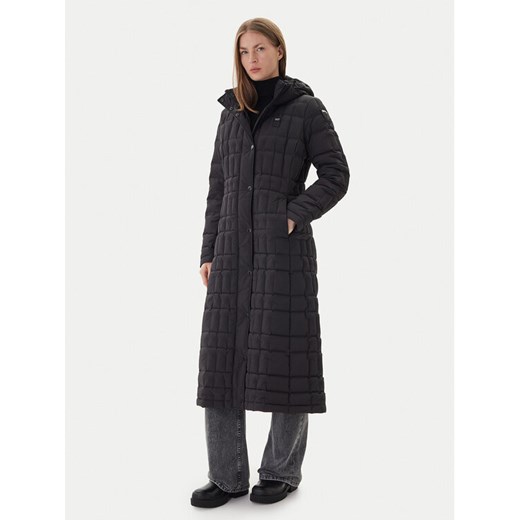 Blauer Płaszcz zimowy Impermeabile 25WBLDK03230 Czarny Regular Fit ze sklepu MODIVO w kategorii Płaszcze damskie - zdjęcie 186644502