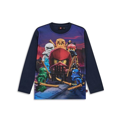 LEGO Bluzka Ninjago 11010889 Granatowy Regular Fit ze sklepu MODIVO w kategorii T-shirty chłopięce - zdjęcie 186644503