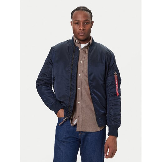 Alpha Industries Kurtka bomber Ma-1 Vf 59 Long 168100 Granatowy Slim Fit ze sklepu MODIVO w kategorii Kurtki męskie - zdjęcie 186644512