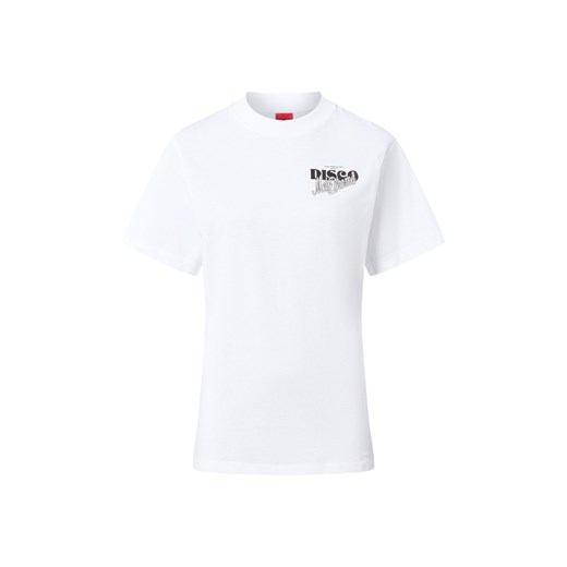 HUGO Koszulka damska - Vintage Tee Kobiety Bawełna écru nadruk ze sklepu vangraaf w kategorii Bluzki damskie - zdjęcie 186645041