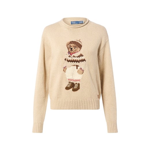 Polo Ralph Lauren Damski sweter z dzianiny z zawartością kaszmiru Kobiety Bawełna melanżowy wzorzysty ze sklepu vangraaf w kategorii Swetry damskie - zdjęcie 186645053