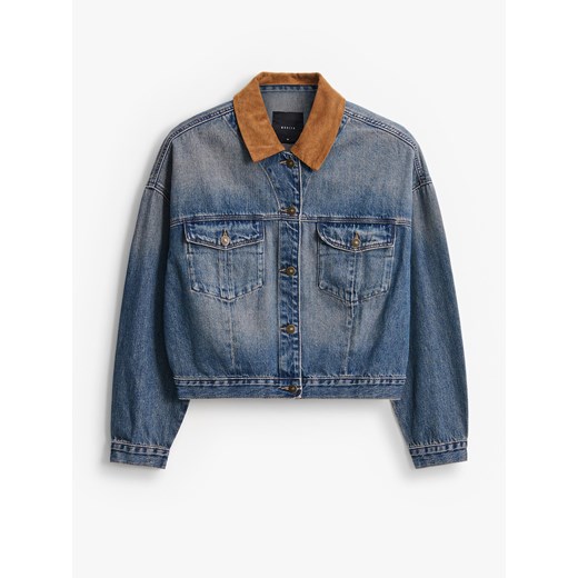 Mohito - Kurtka jeansowa - granatowy ze sklepu Mohito w kategorii Kurtki damskie - zdjęcie 186645110