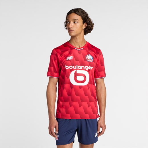 Koszulka męska New Balance LOSC Lille MT230454HME – czerwona ze sklepu New Balance Poland w kategorii T-shirty męskie - zdjęcie 186645323