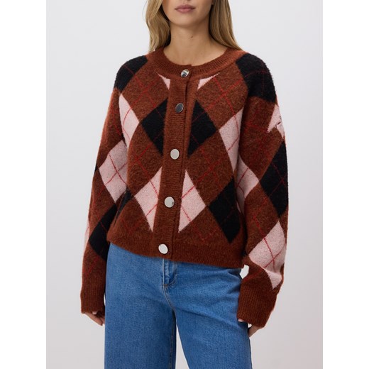 Reserved - Sweter w romby - wielobarwny Reserved XL Reserved