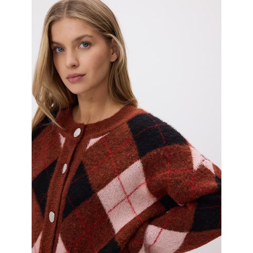 Reserved - Sweter w romby - wielobarwny Reserved S Reserved