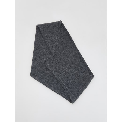 Reserved - Szal z wełną i kaszmirem - ciemnoszary Reserved ONE SIZE Reserved