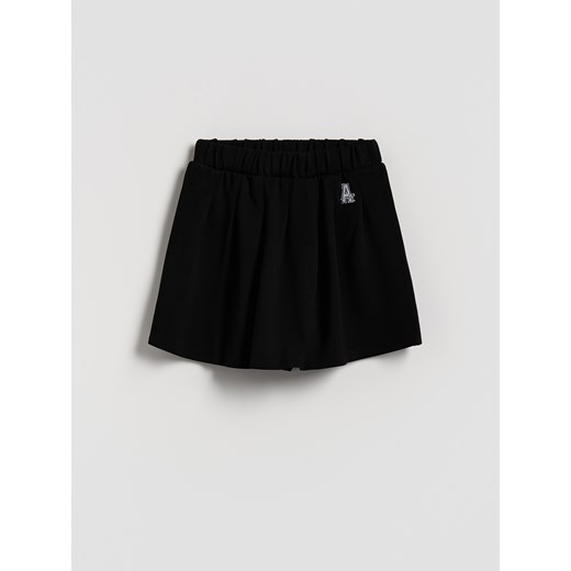 Reserved - Spódnico-szorty z wiskozą - czarny Reserved 152 (11 lat) okazja Reserved
