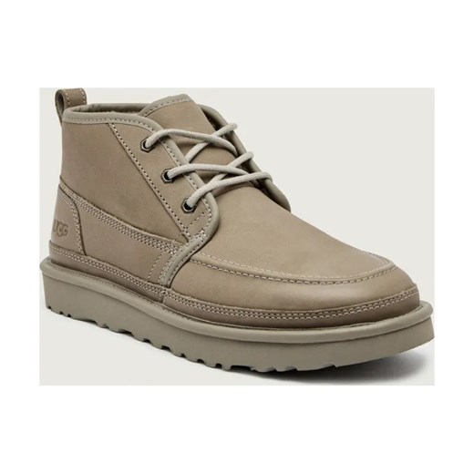 UGG Skórzane buty wysokie M NEUMEL MOC | z dodatkiem wełny ze sklepu Gomez Fashion Store w kategorii Buty zimowe męskie - zdjęcie 186646923