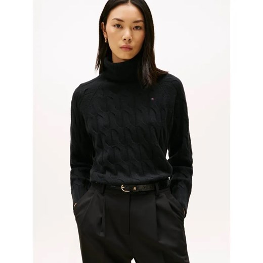 Tommy Hilfiger Wełniany golf | Loose fit ze sklepu Gomez Fashion Store w kategorii Swetry damskie - zdjęcie 186647003