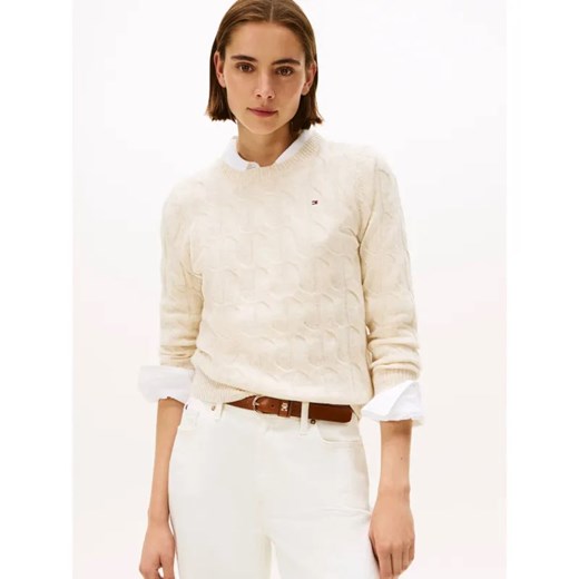 Tommy Hilfiger Wełniany sweter | Regular Fit ze sklepu Gomez Fashion Store w kategorii Swetry damskie - zdjęcie 186647024