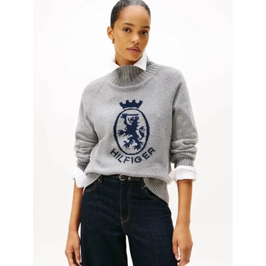 Tommy Hilfiger Wełniany półgolf | Regular Fit ze sklepu Gomez Fashion Store w kategorii Swetry damskie - zdjęcie 186647040
