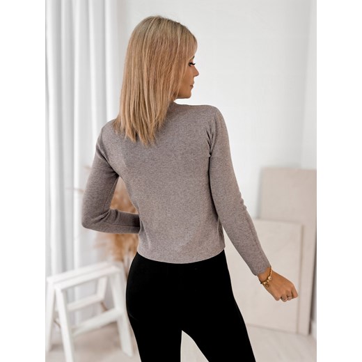 sweter loxley ciemnobeżowy one size ONE SIZE UBRA