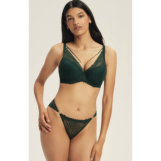 Esotiq biustonosz push-up Onika 44220-67X, Kolor zielony, Rozmiar 65E, Esotiq ze sklepu Intymna w kategorii Biustonosze - zdjęcie 186649124