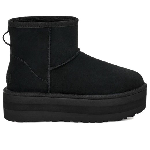 Buty damskie UGG Classic Mini Platform 1134991-BLK - czarne ze sklepu streetstyle24.pl w kategorii Śniegowce damskie - zdjęcie 186649682