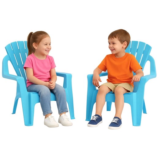 Niebieski komplet dwóch krzeseł dziecięcych B1-T56 ze sklepu Edinos.pl w kategorii Meble dziecięce - zdjęcie 186649701