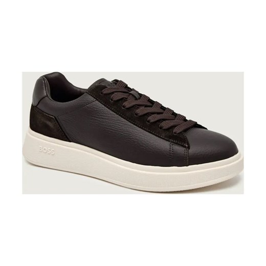 BOSS BLACK Skórzane sneakersy Bulton_Runn_sdgrlt ze sklepu Gomez Fashion Store w kategorii Buty sportowe męskie - zdjęcie 186649824