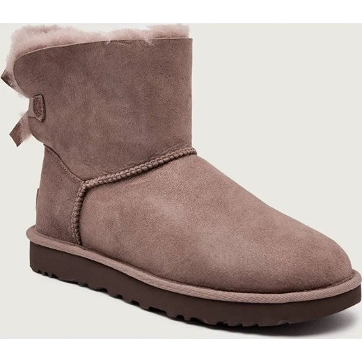 UGG Śniegowce MINI BAILEY BOW II | shearling | zamsz ze sklepu Gomez Fashion Store w kategorii Śniegowce damskie - zdjęcie 186649890