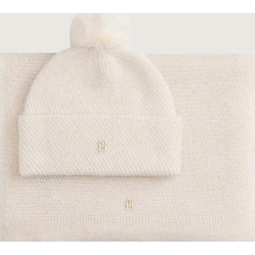 Tommy Hilfiger Szal + czapka | z dodatkiem wełny ze sklepu Gomez Fashion Store w kategorii Szaliki i chusty damskie - zdjęcie 186649903