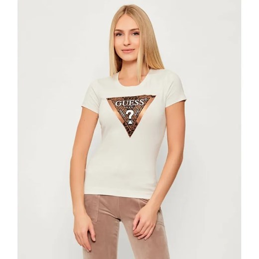 GUESS T-shirt | Slim Fit ze sklepu Gomez Fashion Store w kategorii Bluzki damskie - zdjęcie 186649972
