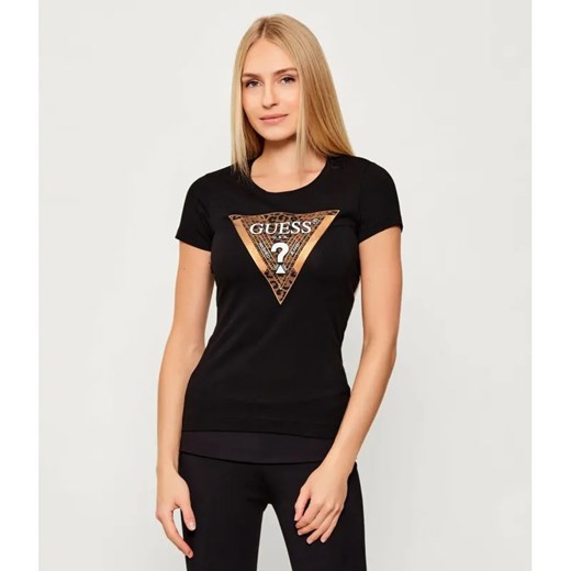 GUESS T-shirt | Slim Fit ze sklepu Gomez Fashion Store w kategorii Bluzki damskie - zdjęcie 186649974