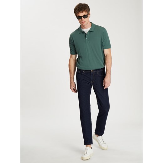 Cross Jeans Koszulka polo w kolorze zielonym Cross Jeans L wyprzedaż Limango Polska