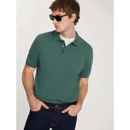 Cross Jeans Koszulka polo w kolorze zielonym Cross Jeans XXL wyprzedaż Limango Polska