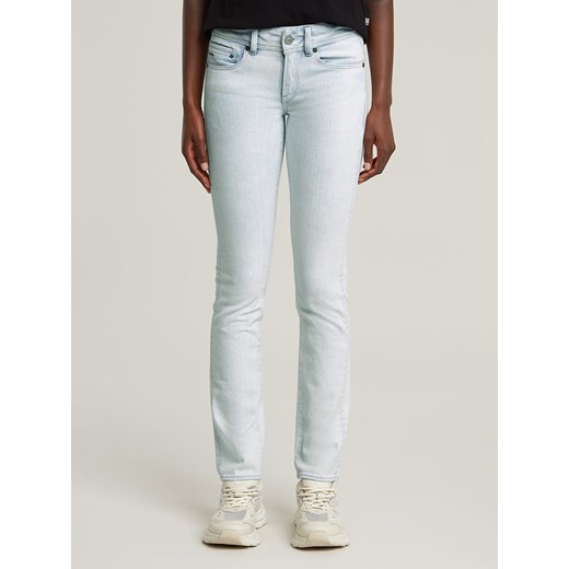G-Star Dżinsy "Midge" - Slim fit - w kolorze białym W27/L32 Limango Polska okazyjna cena