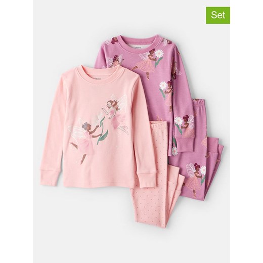 carter&apos;s Piżamy (2 szt.) w kolorze jasnoróżowym i różowym ze sklepu Limango Polska w kategorii Piżamy dziecięce - zdjęcie 186652120