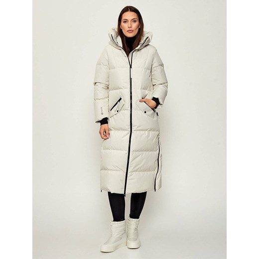 Woolrich Płaszcz puchowy &quot;GTX&quot; w kolorze kremowym ze sklepu Limango Polska w kategorii Kurtki damskie - zdjęcie 186652342