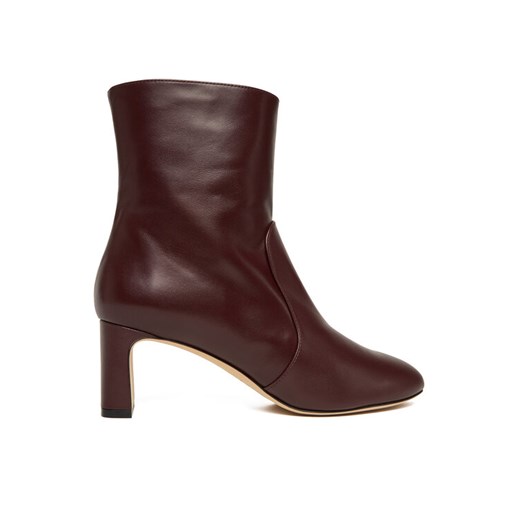 Botki Stuart Weitzman Babette SL542 Bordowy ze sklepu eobuwie.pl w kategorii Botki - zdjęcie 186652474