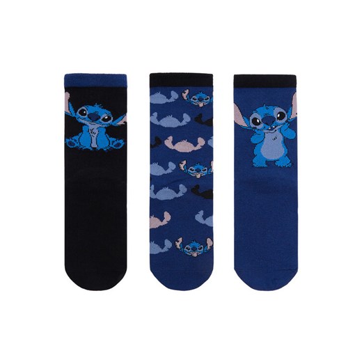 Skarpety długie Disney Classics CEO-ACCCS-AW25-219DCLS(3-PACK) Czarny ze sklepu eobuwie.pl w kategorii Skarpetki dziecięce - zdjęcie 186652543